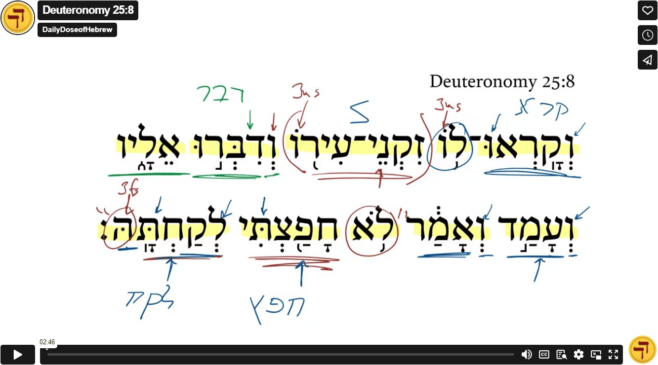 Deuteronomy 25:8
