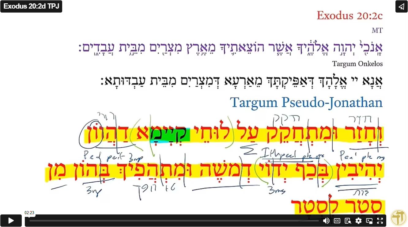 Exodus 20:2d TPJ