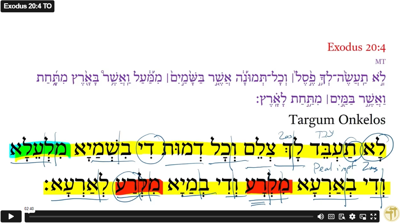 Exodus 20:4 TO