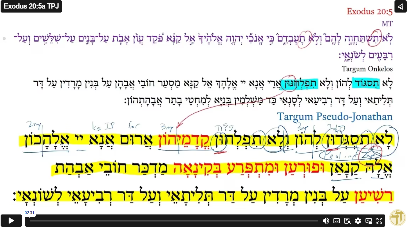 Exodus 20:5a TPJ