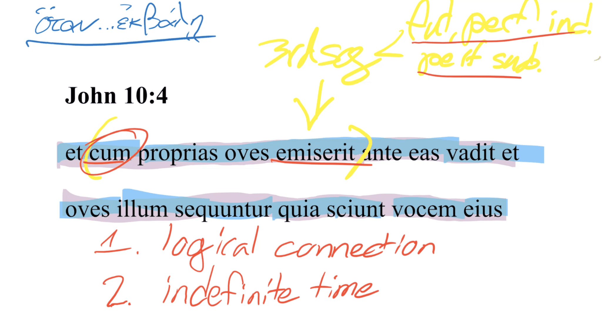 John 10:4 Latin Vulgate