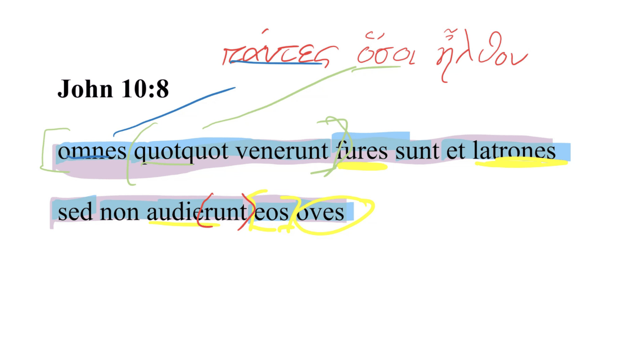 John 10:8 Latin Vulgate