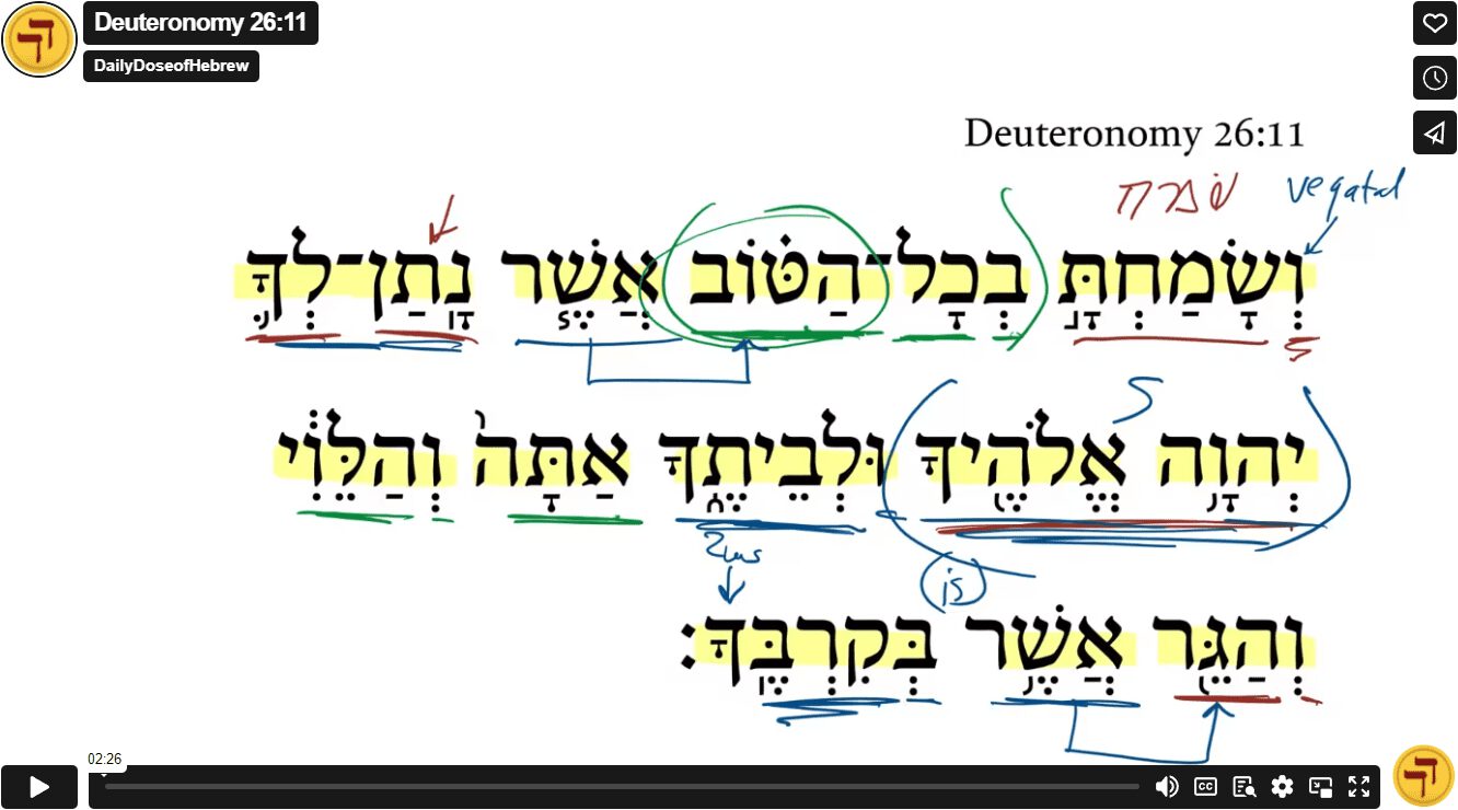 Deuteronomy 26:11