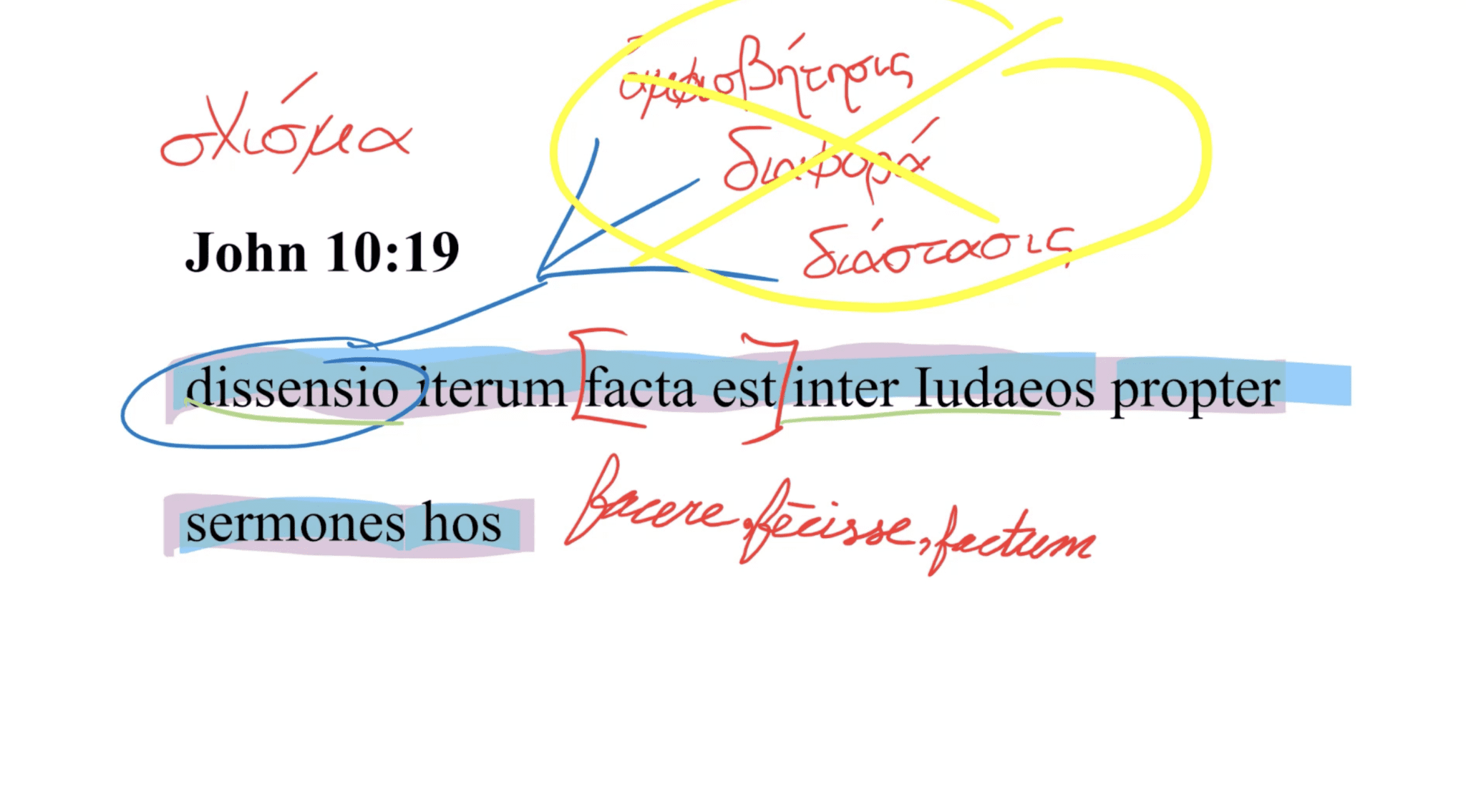 John 10:19 Latin Vulgate