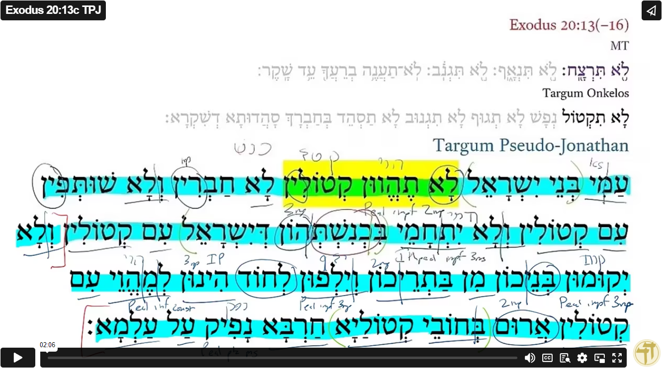 Exodus 20:13c TPJ