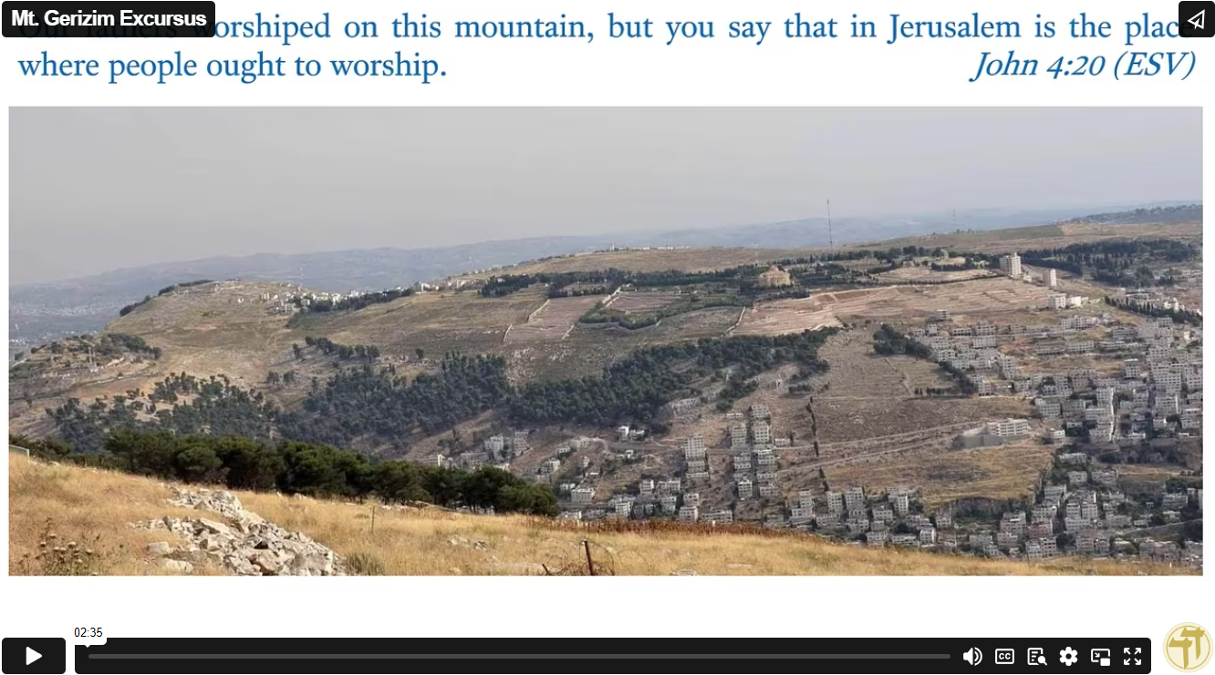 Mt. Gerizim Excursus