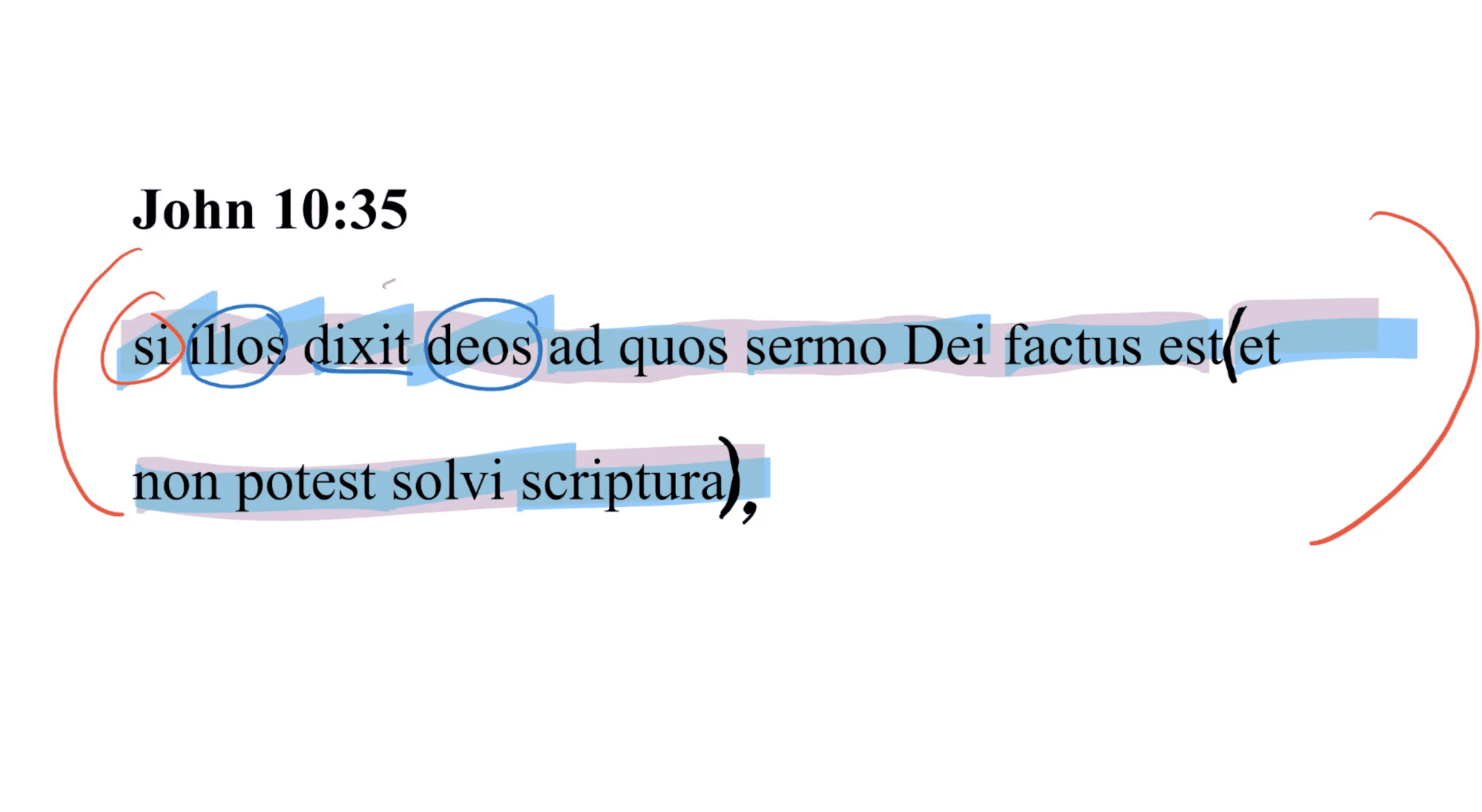 John 10:35 Latin Vulgate