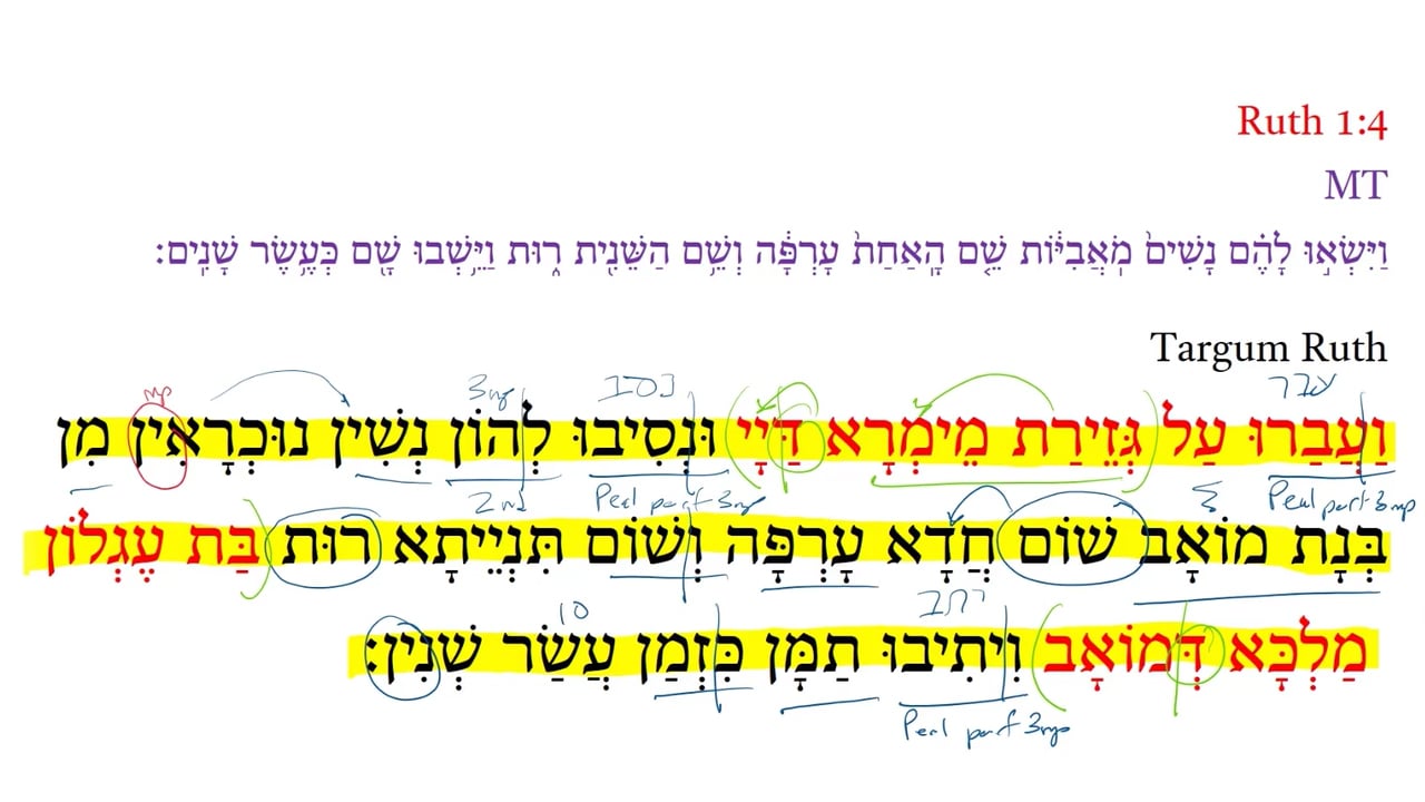 TR Ruth 1:4a