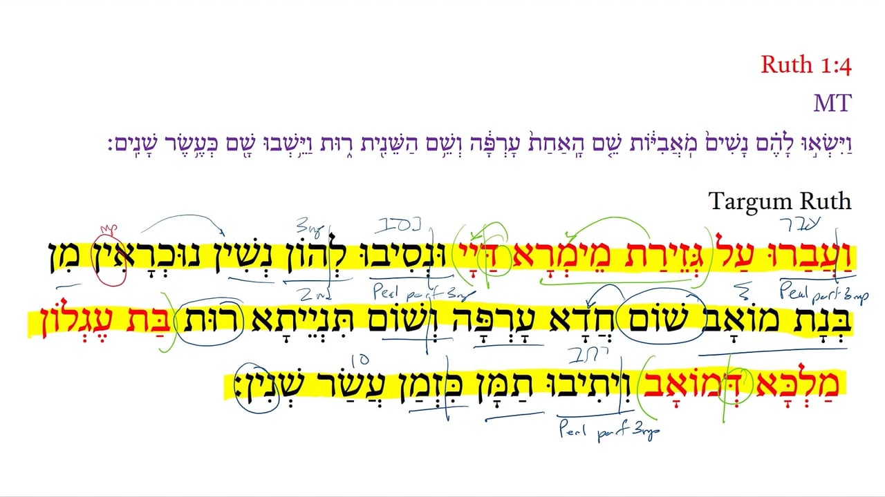 TR Ruth 1:4b