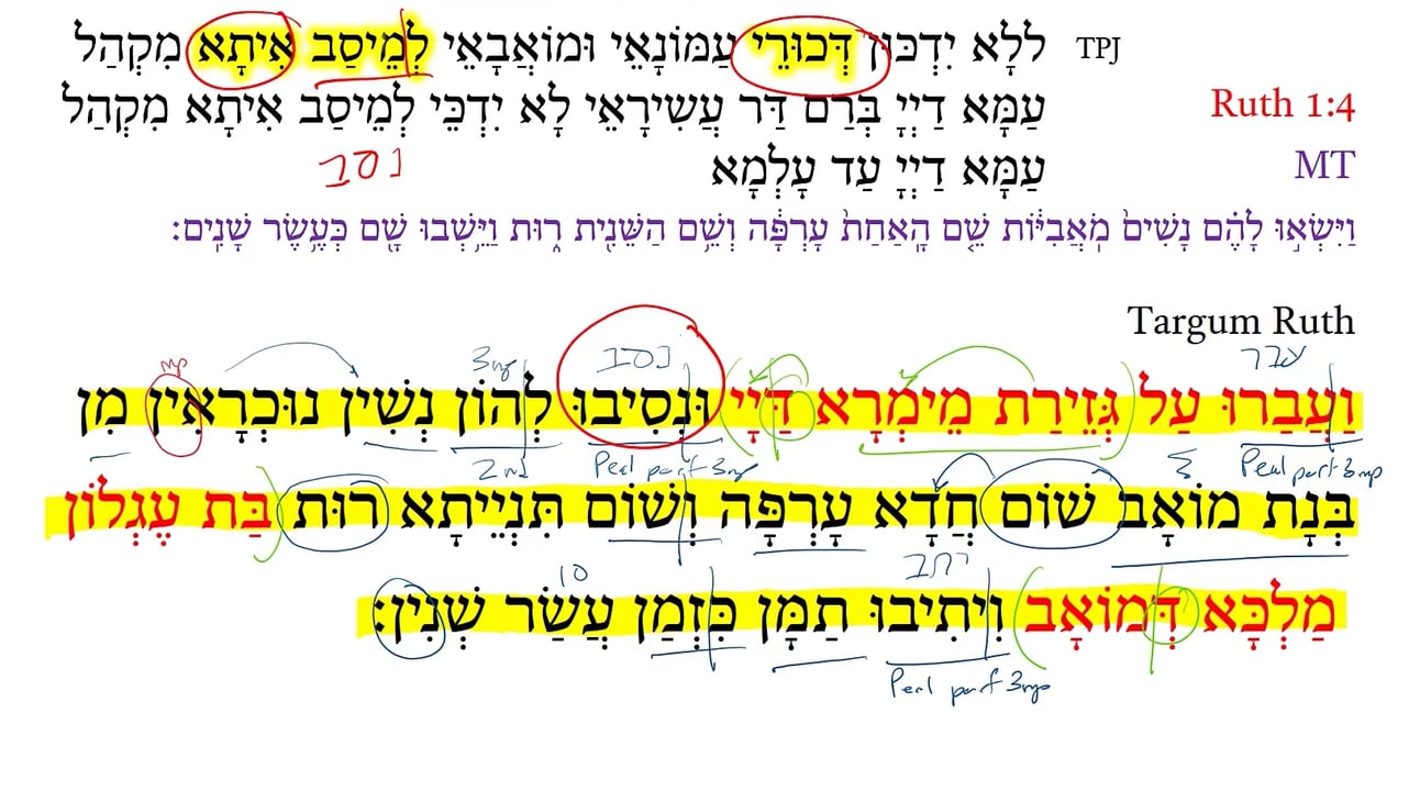 TR Ruth 1:4c