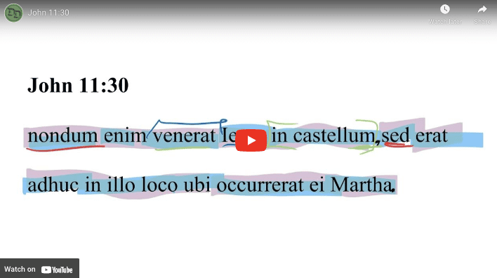John 11:30 Latin Vulgate