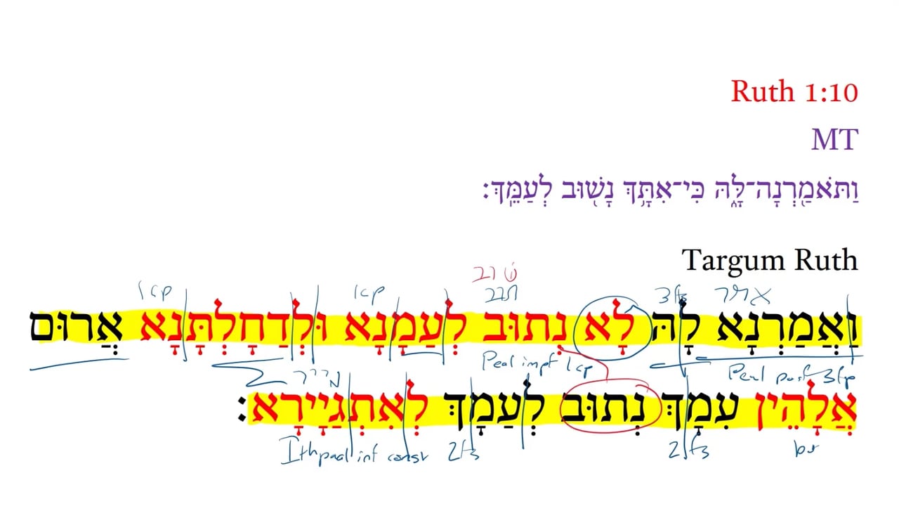 TR Ruth 1:10a