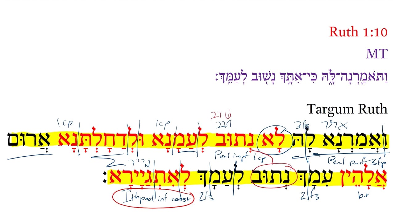 TR Ruth 1:10b