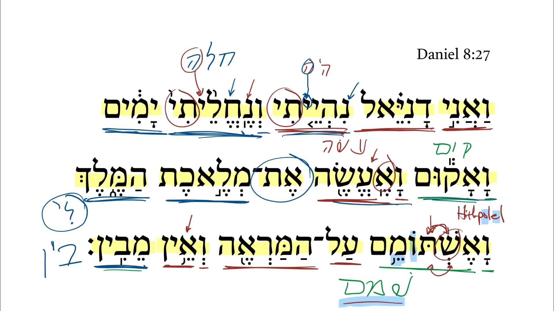 Daniel 8:27