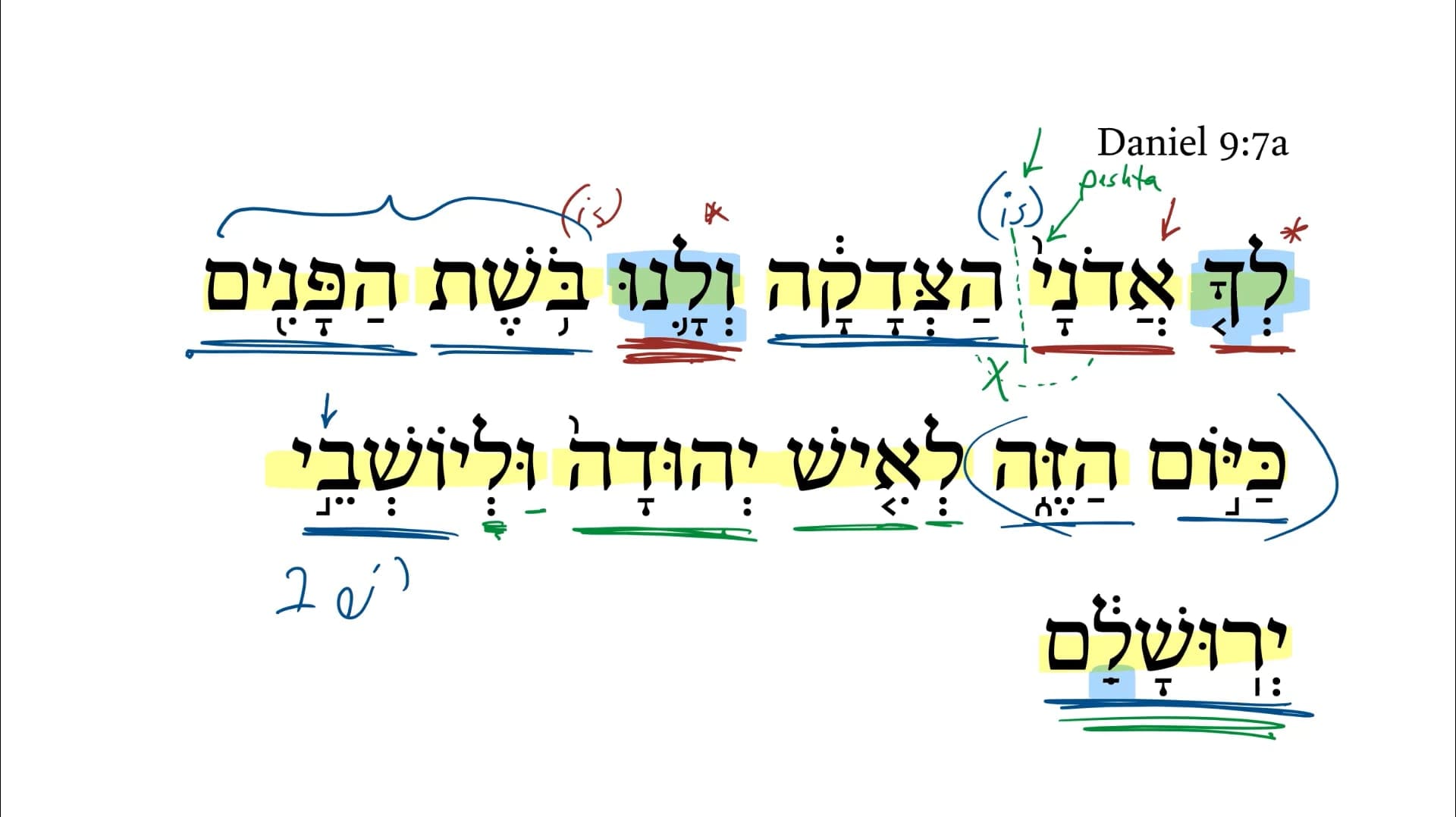 Daniel 9:7a