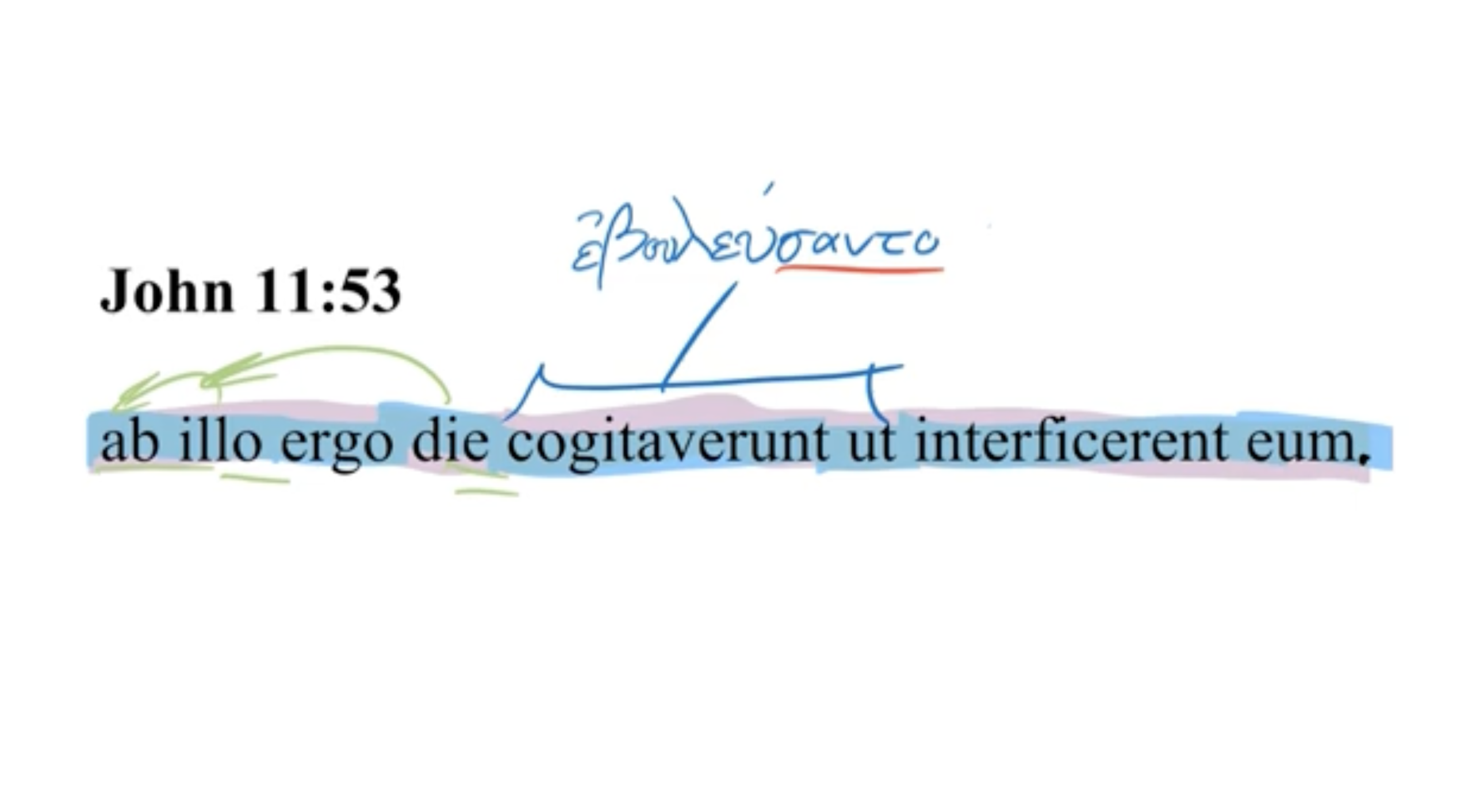 John 11:53 Latin Vulgate