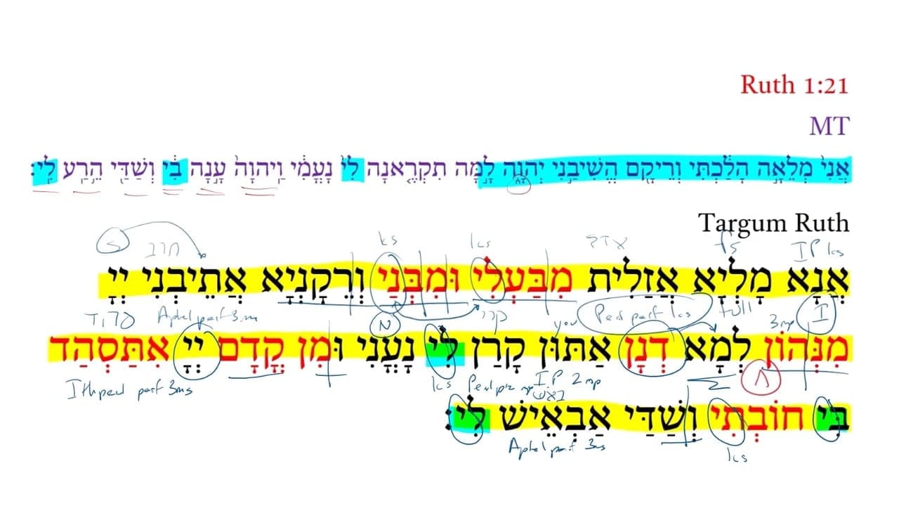 TR Ruth 1:21b