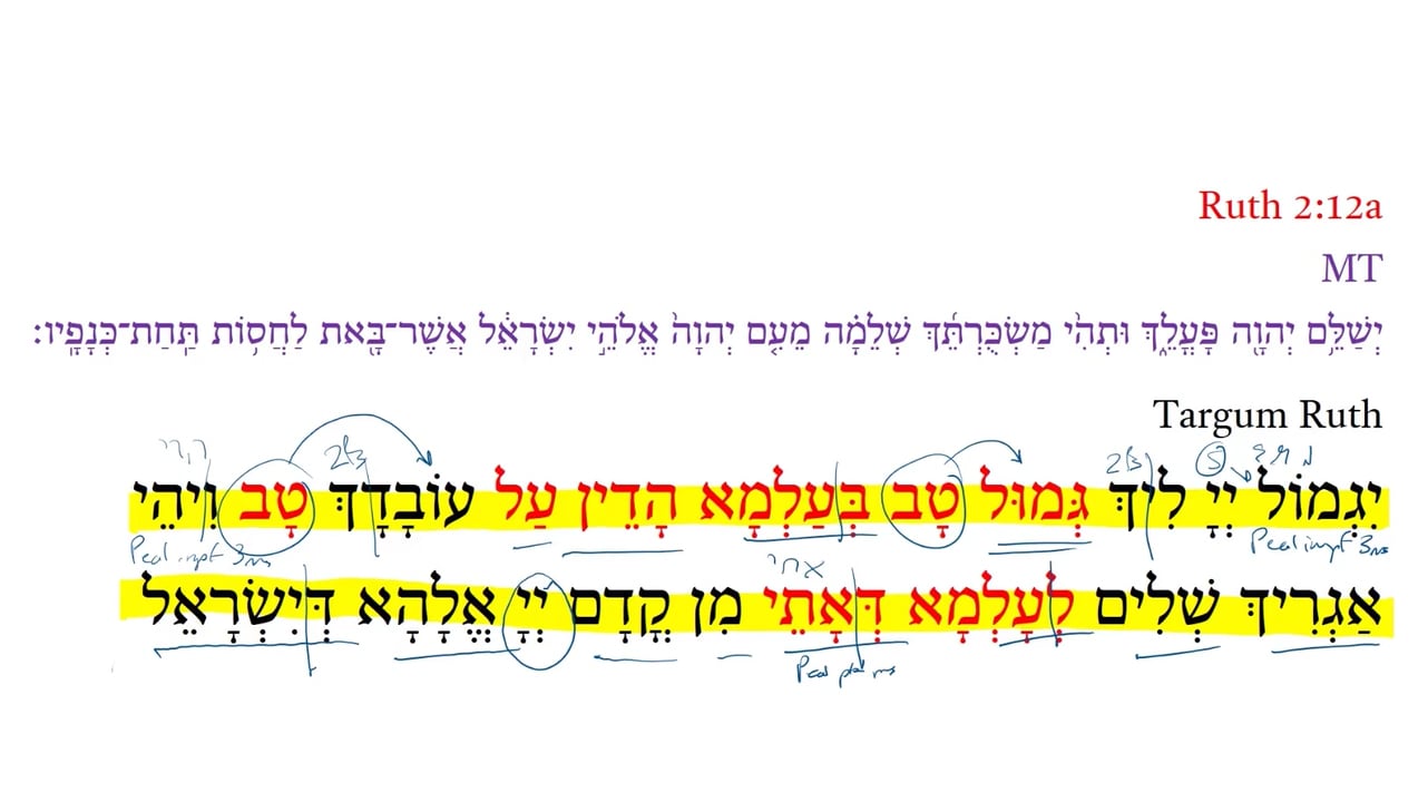 TR Ruth 2:12a