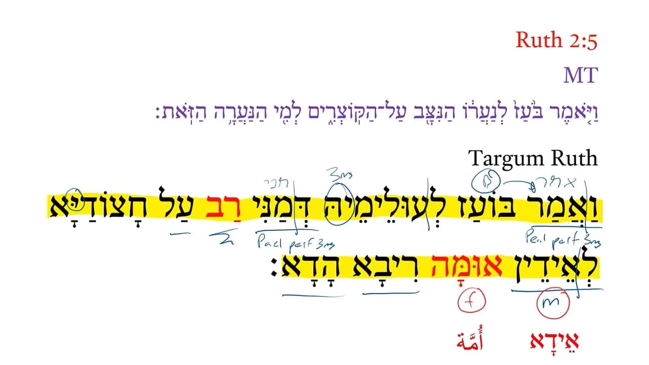 TR Ruth 2:5