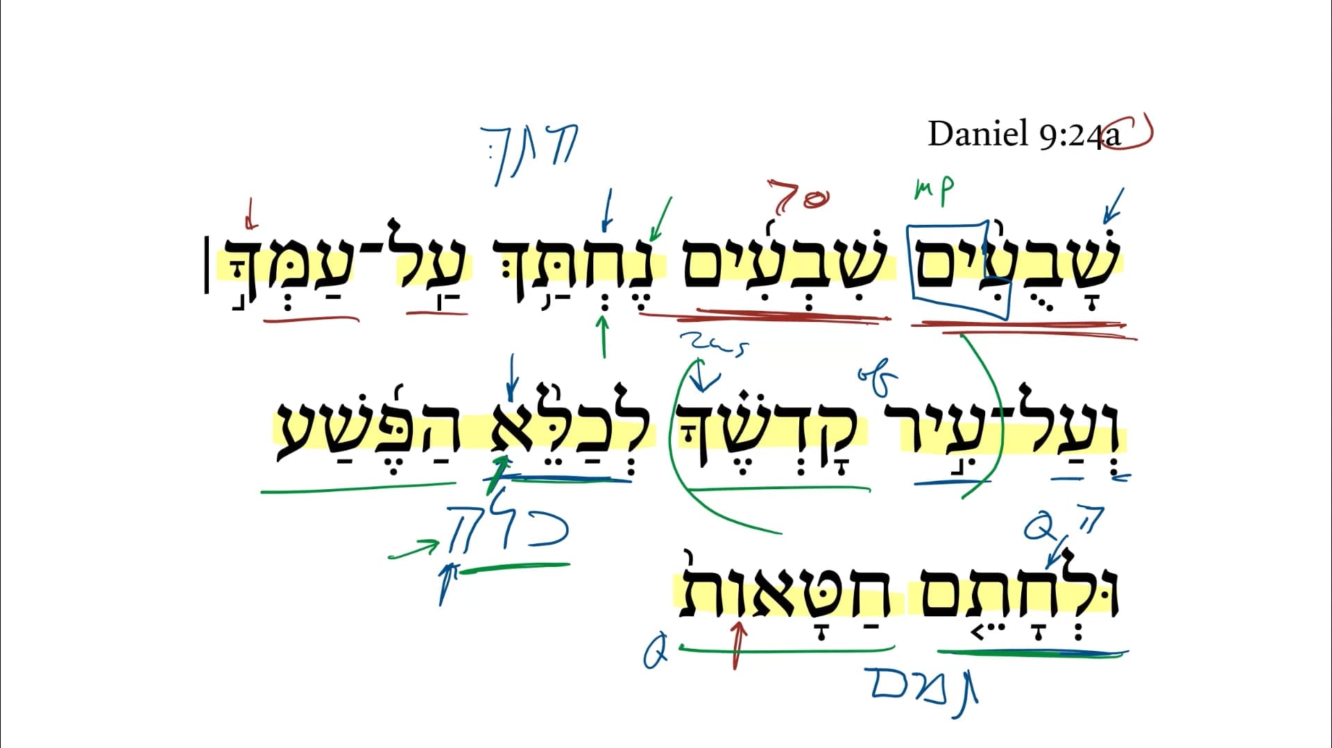 Daniel 9:24a