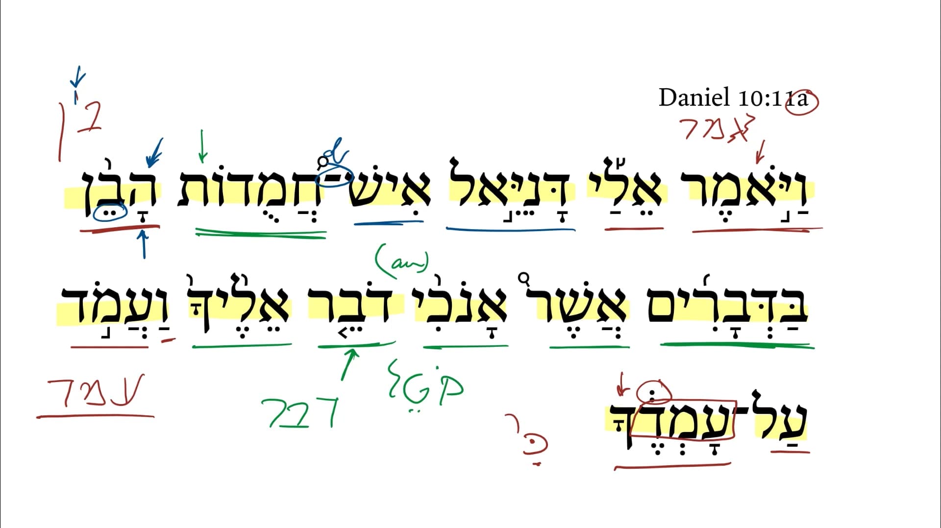 Daniel 10:11a