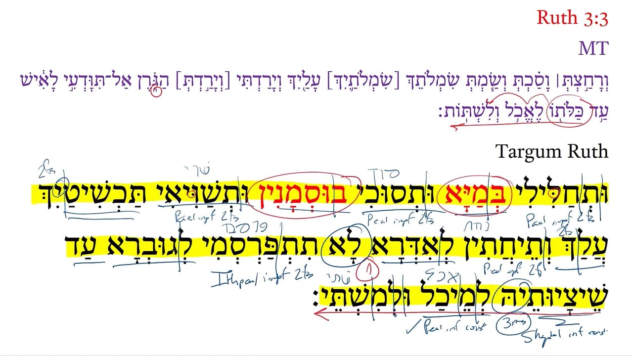 TR Ruth 3:3e