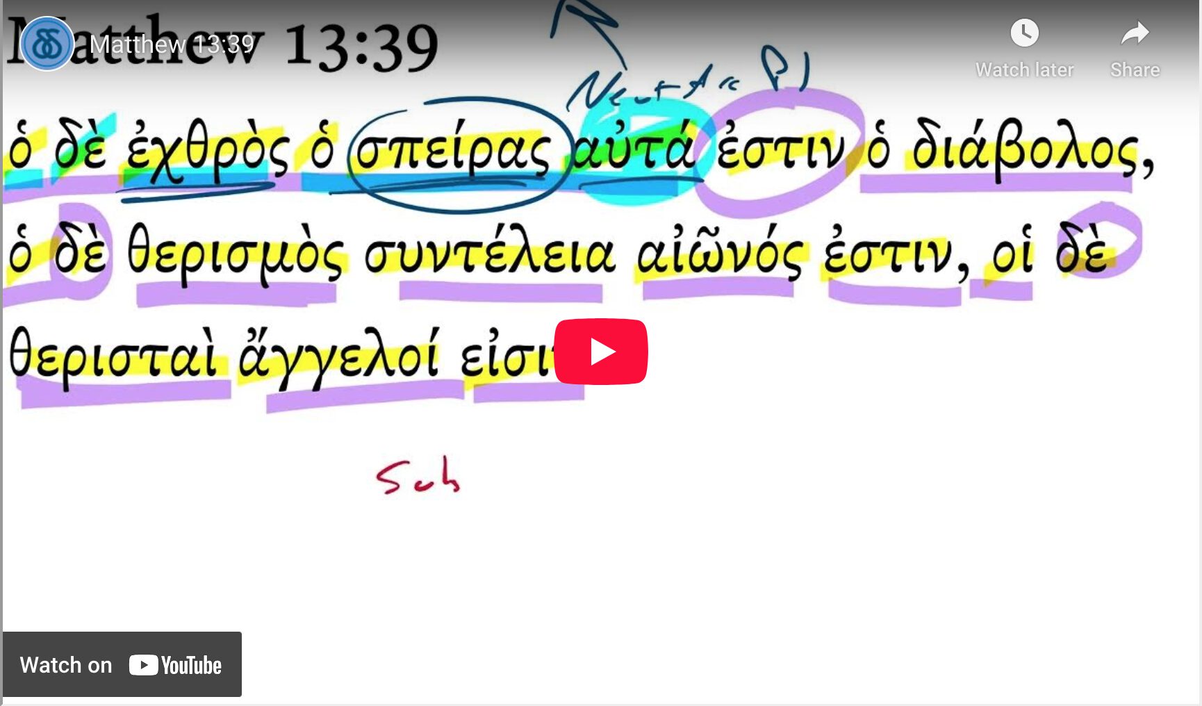Matthew 13:39