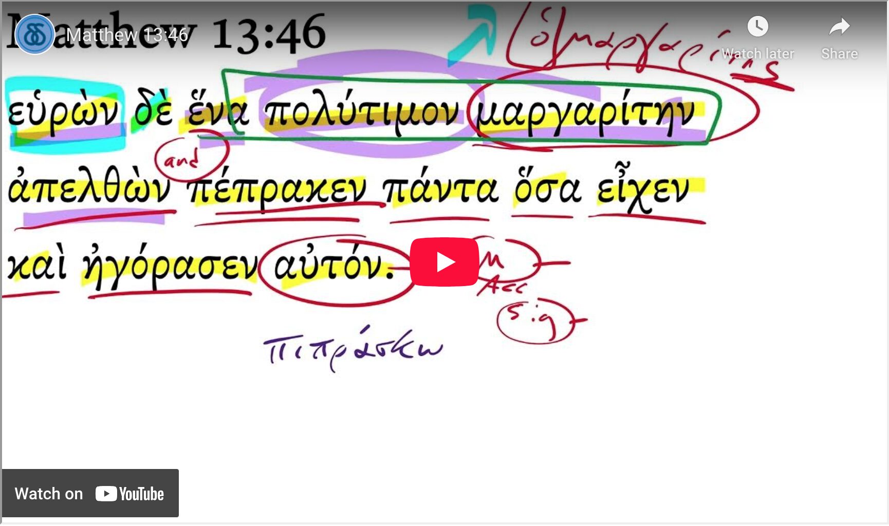 Matthew 13:46