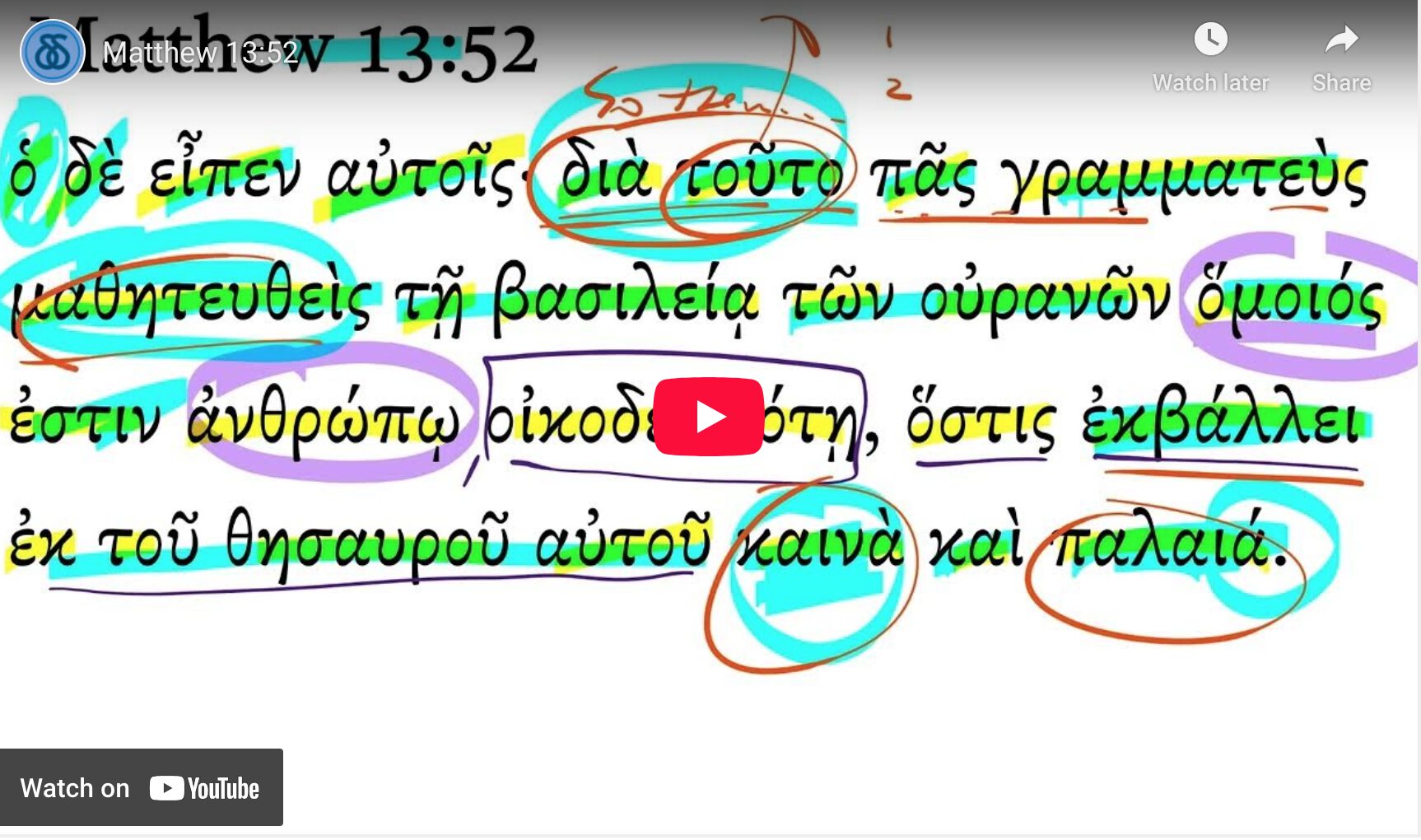 Matthew 13:52