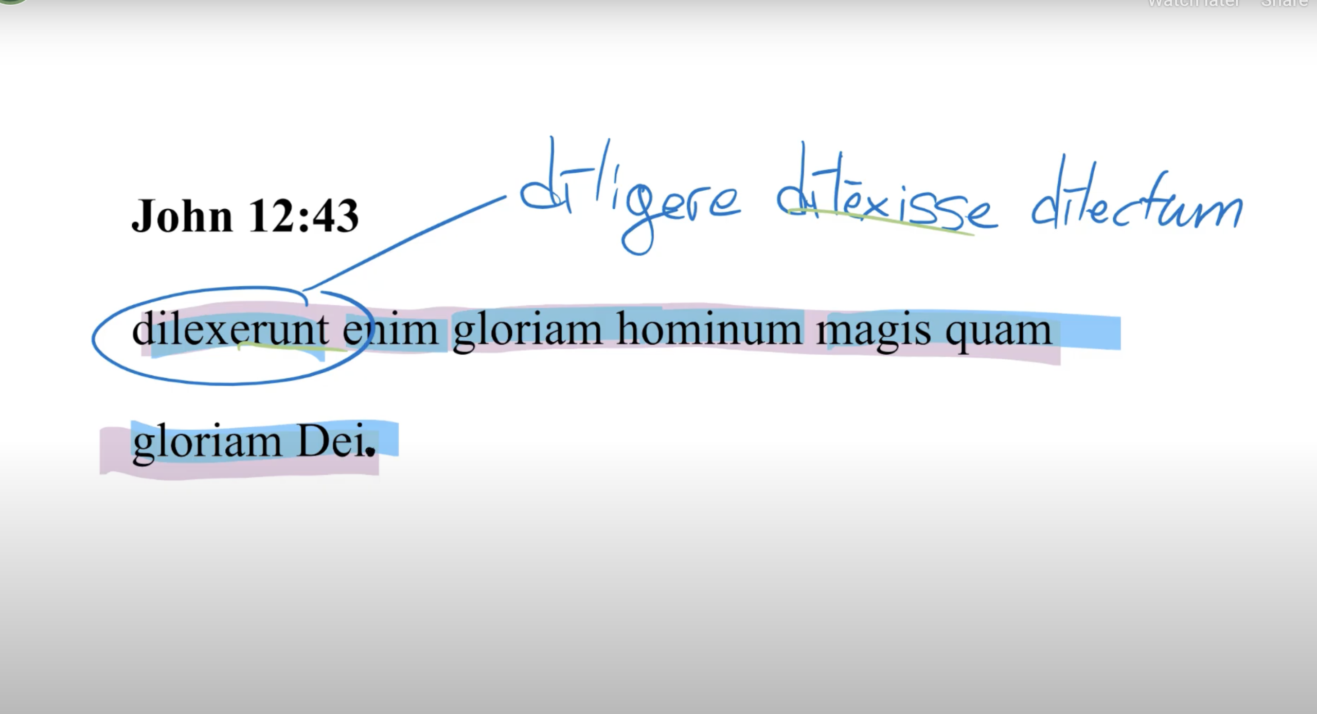 John 12:43 Latin Vulgate
