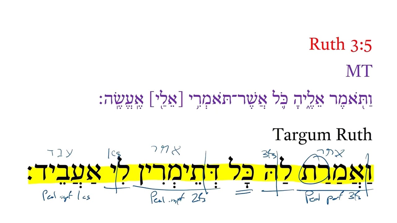 TR Ruth 3:5b