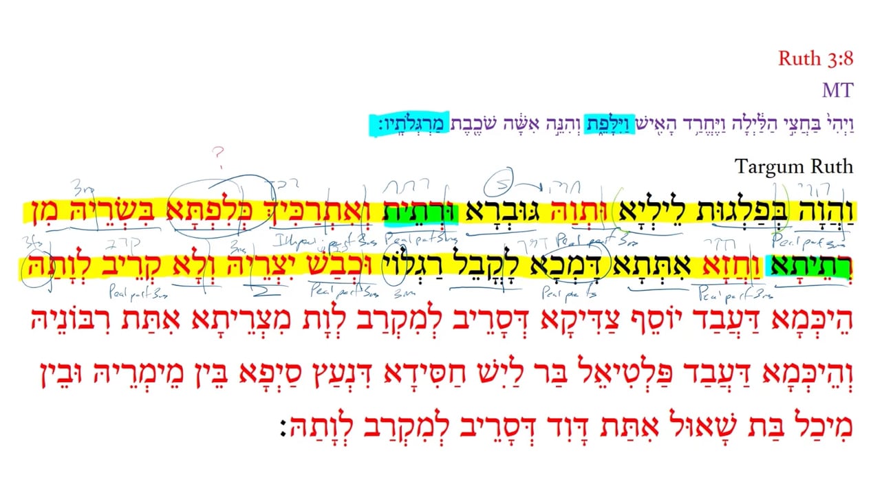 TR Ruth 3:8b