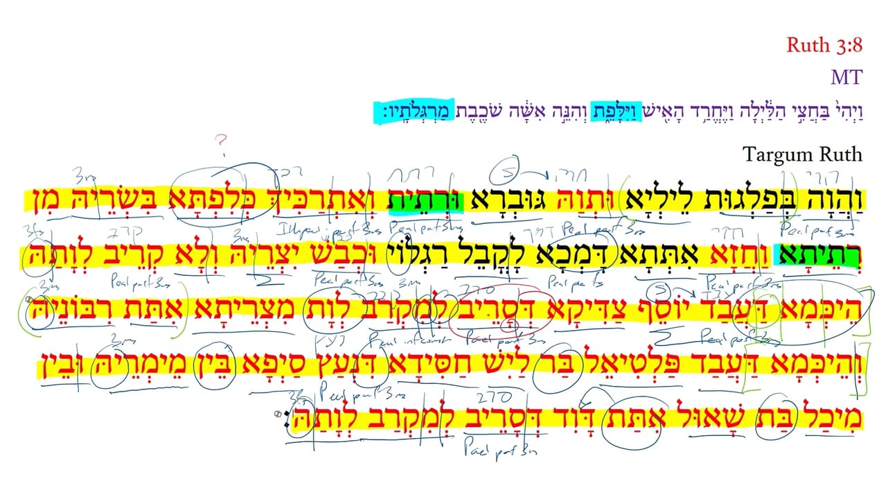 TR Ruth 3:8f