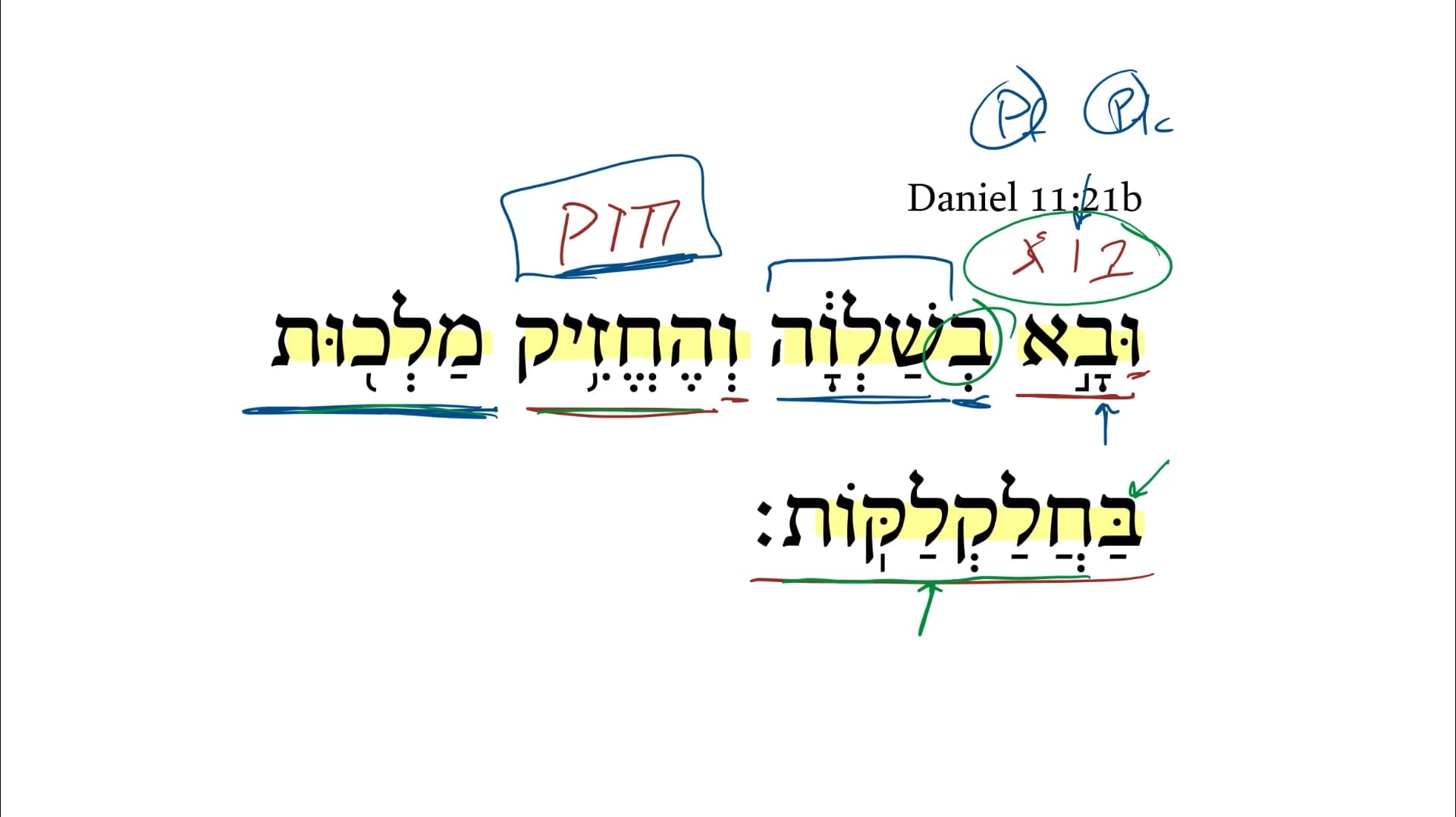 Daniel 11:21b