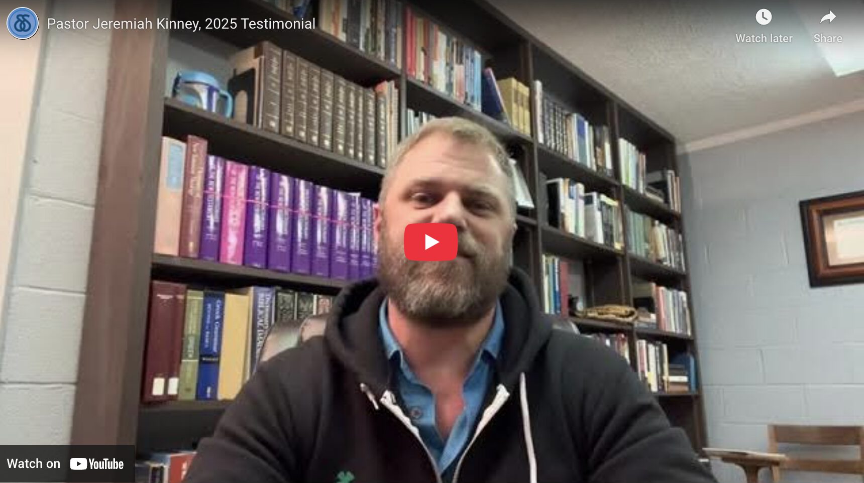 Pastor Jeremiah Kinney, 2025 Testimonial
