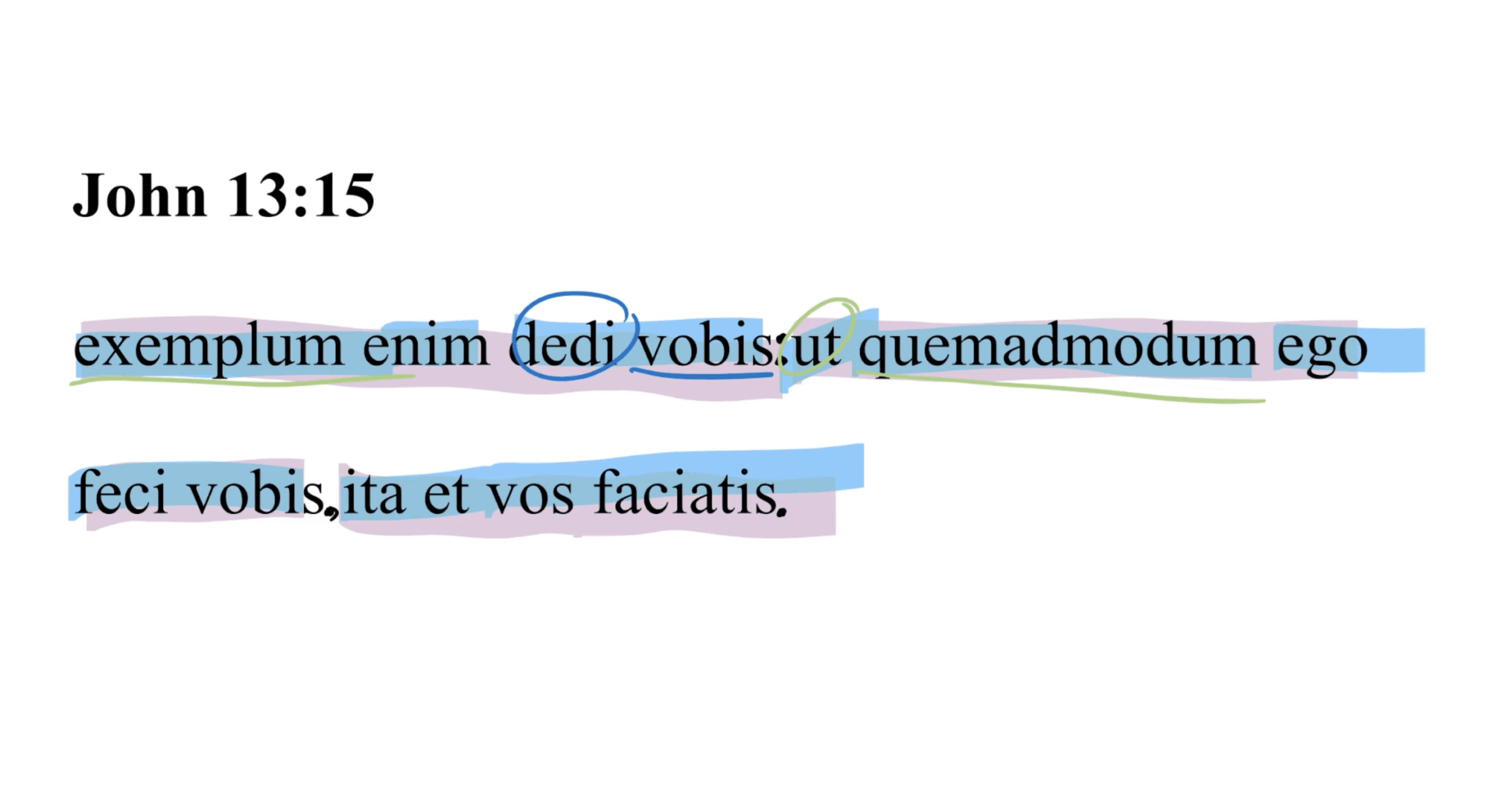 John 13:15 Latin Vulgate