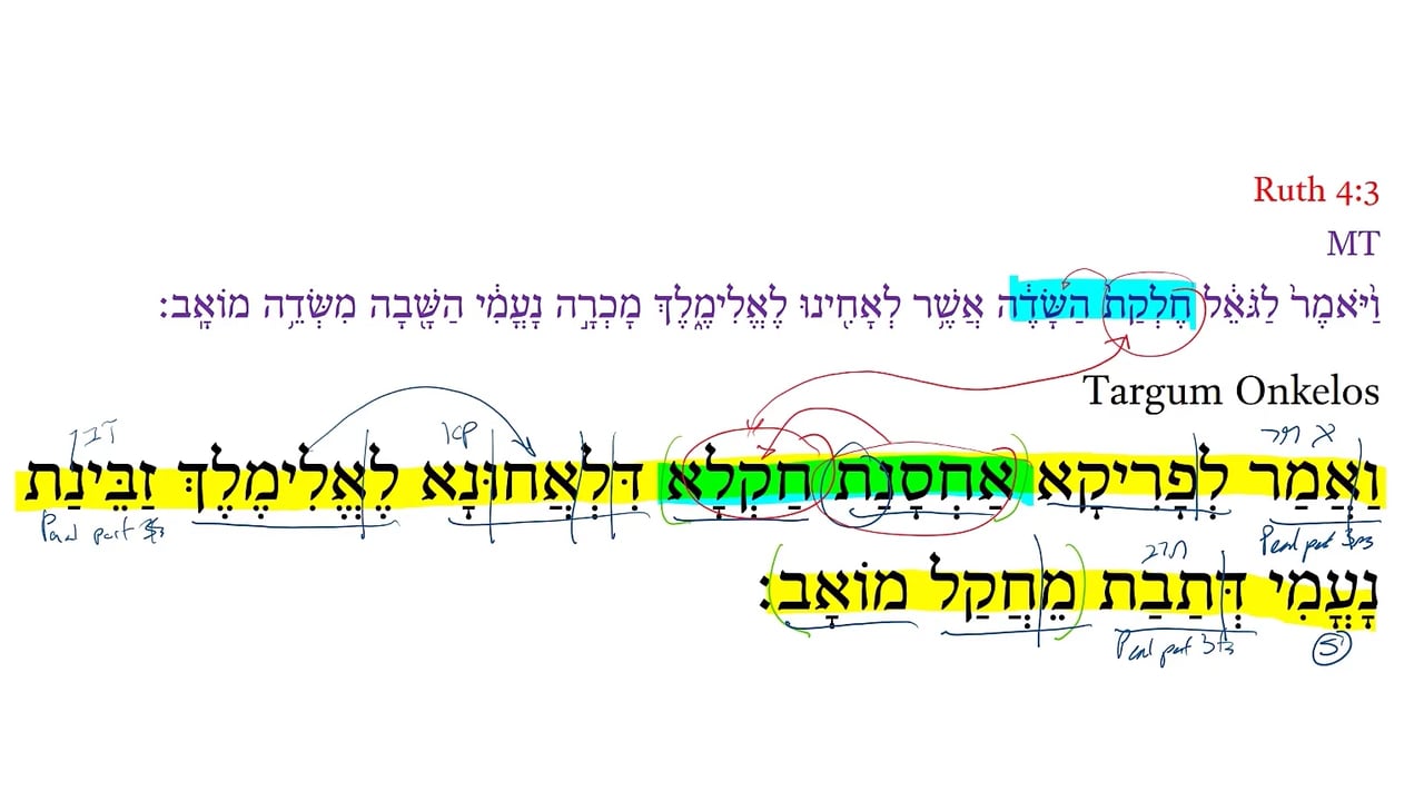 TR Ruth 4:3
