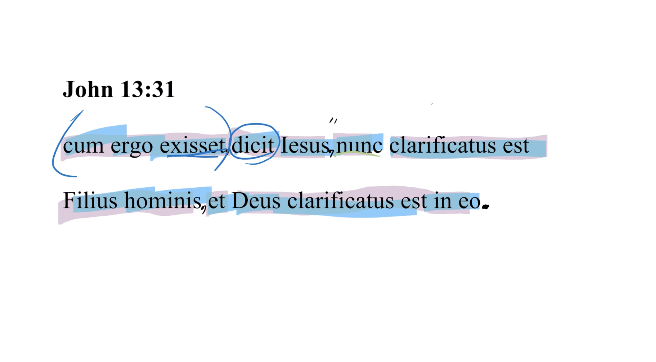 John 13:31 Latin Vulgate