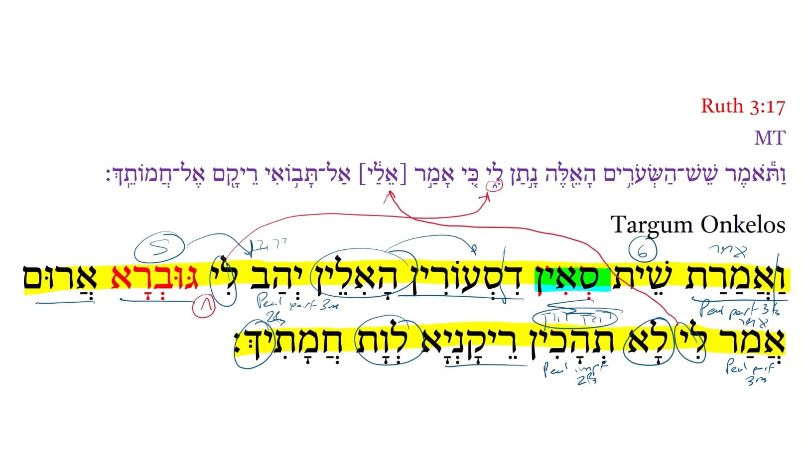TR Ruth 3:17