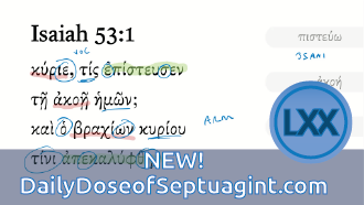 Isaiah 53:1 Septuagint