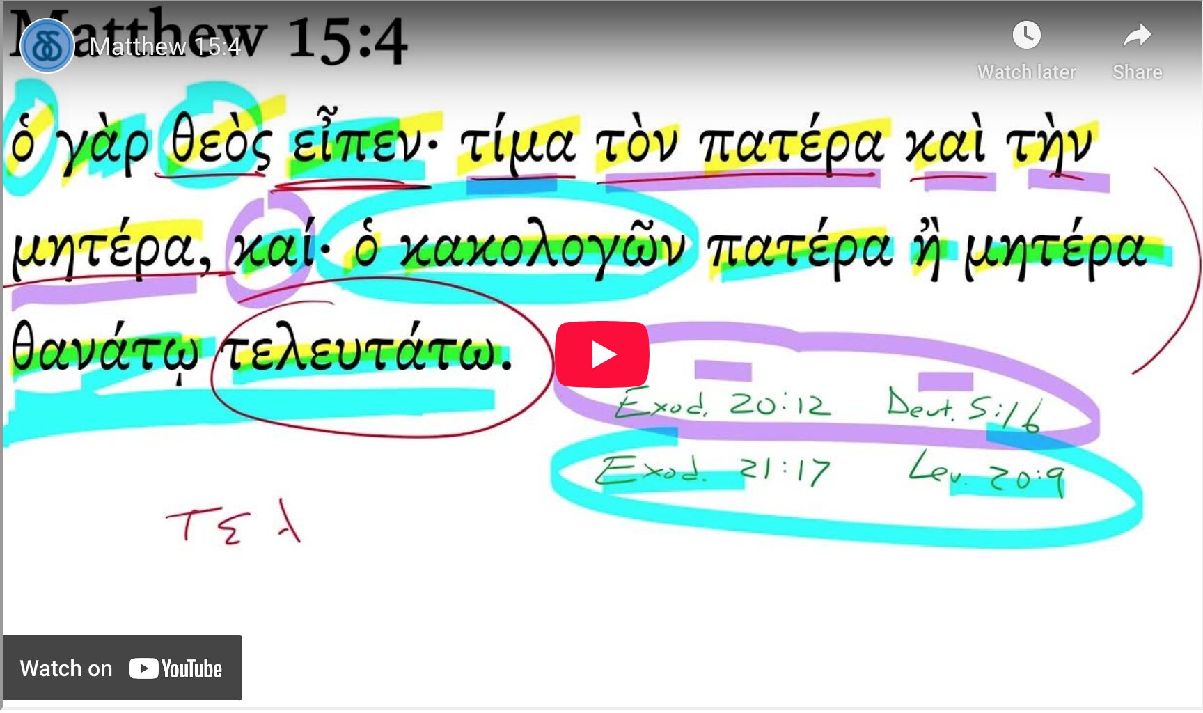 Matthew 15:4