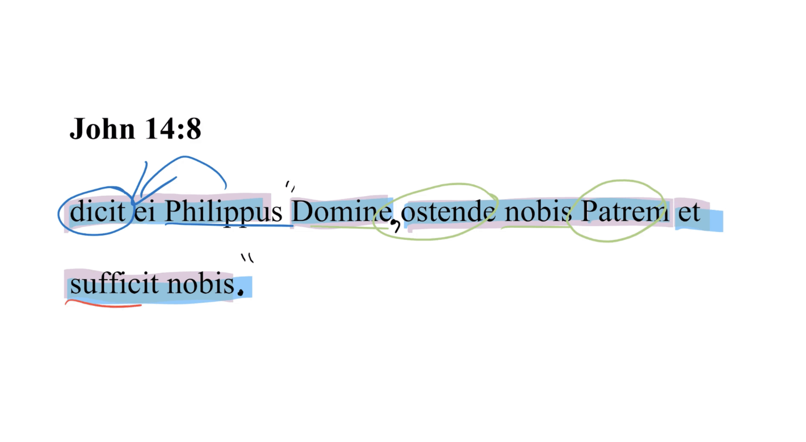 John 14:8 Latin Vulgate