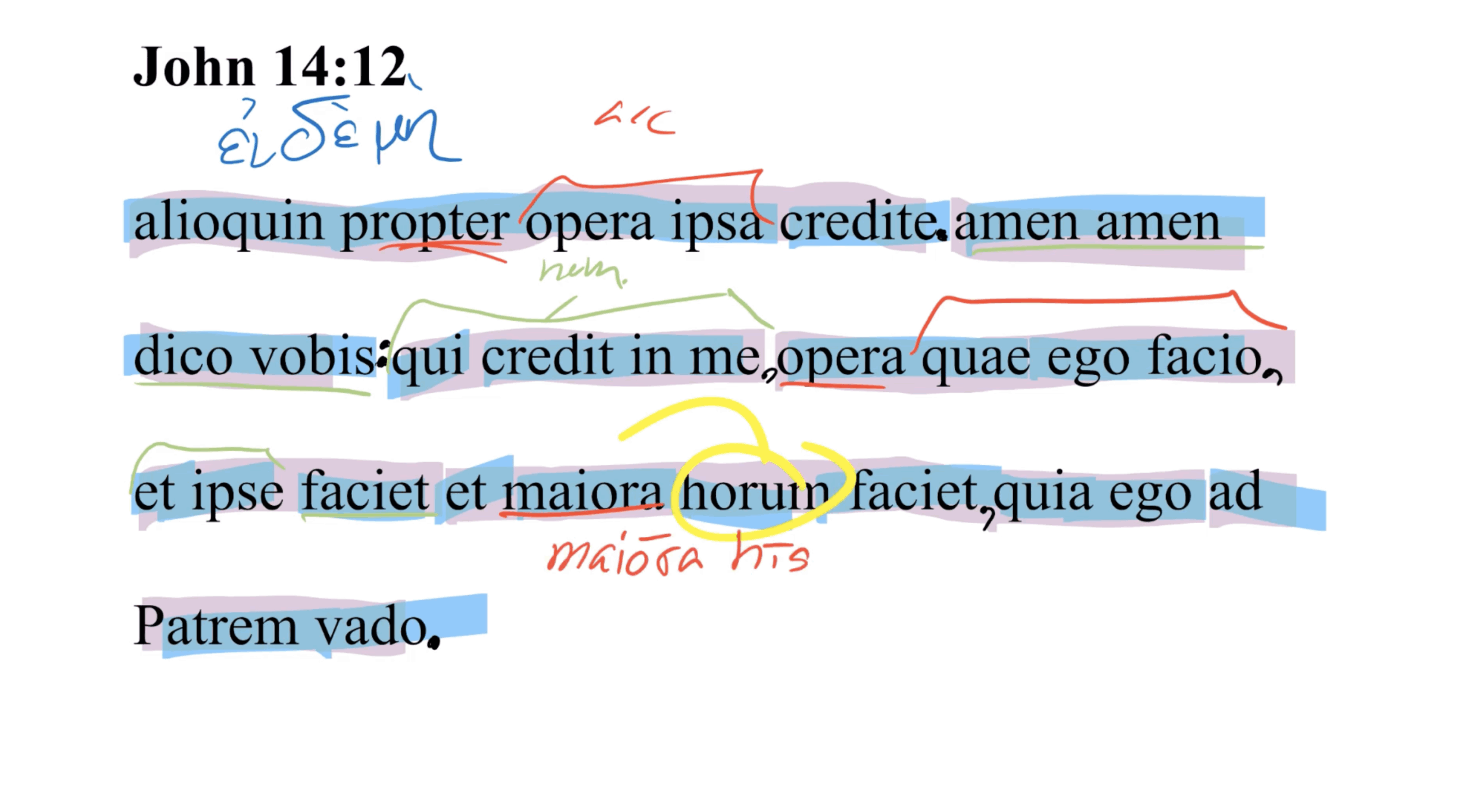 John 14:12 Latin Vulgate