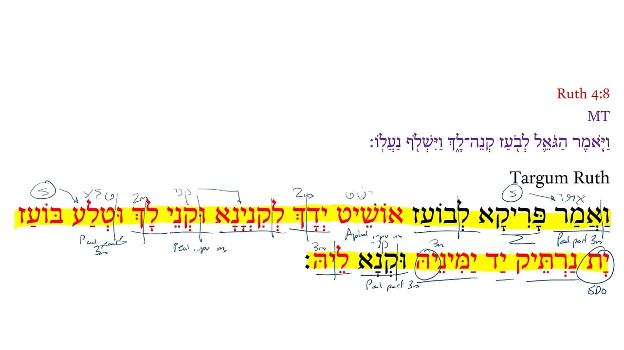 TR Ruth 4:8
