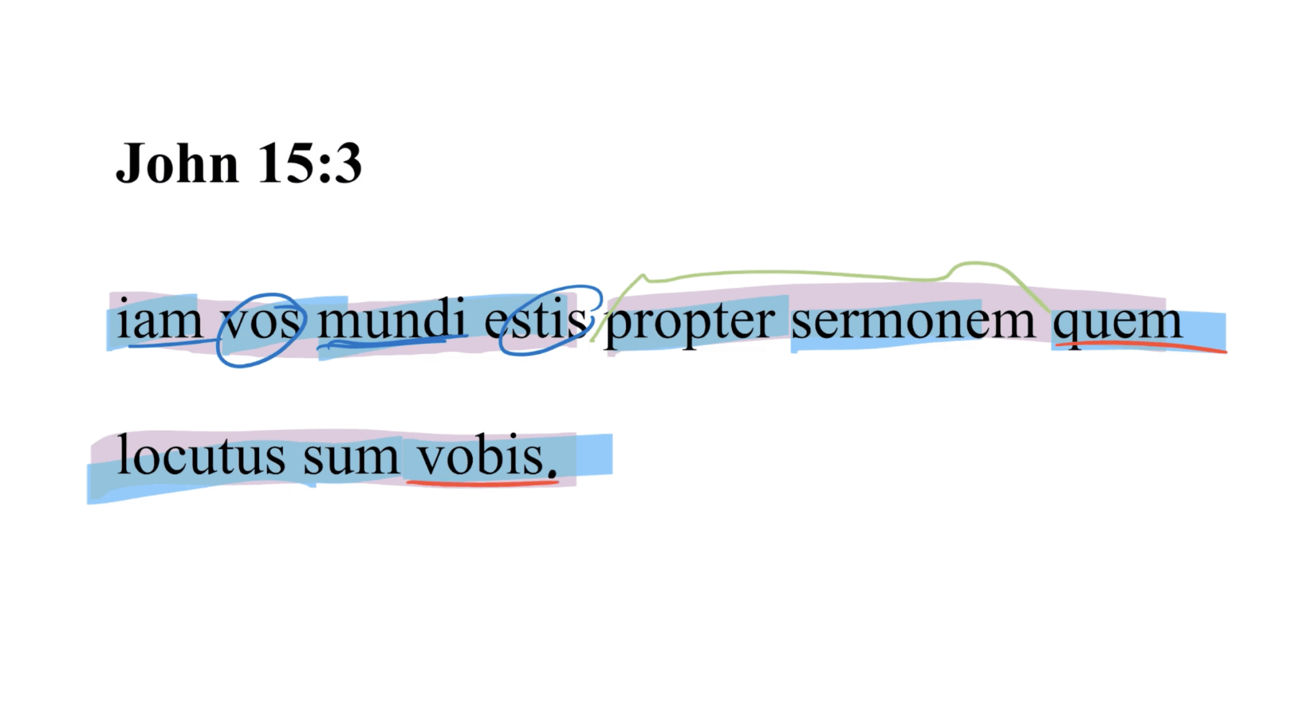 John 15:3 Latin Vulgate