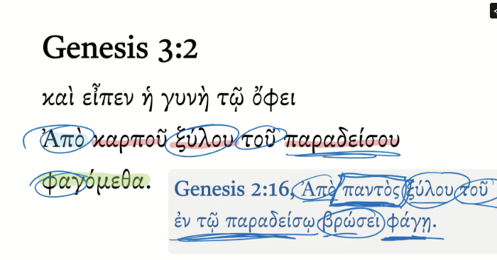 Genesis 3:2 Septuagint