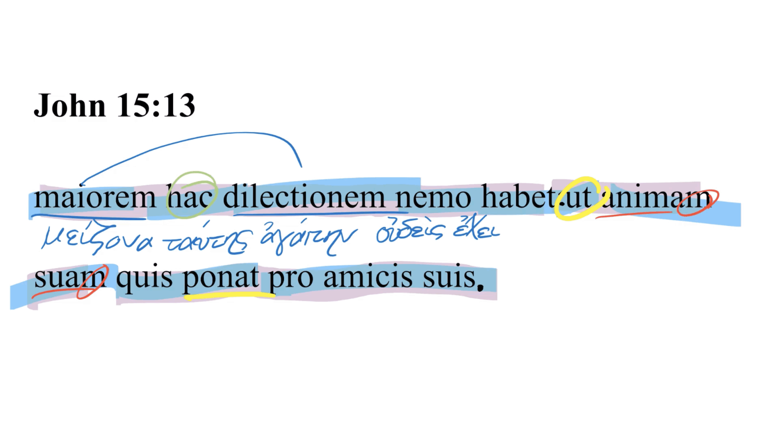 John 15:13 Latin Vulgate