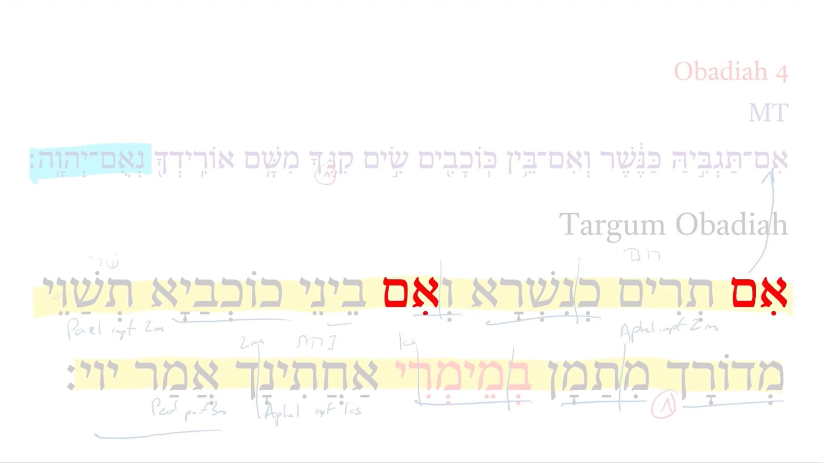 TOb Obadiah 4a