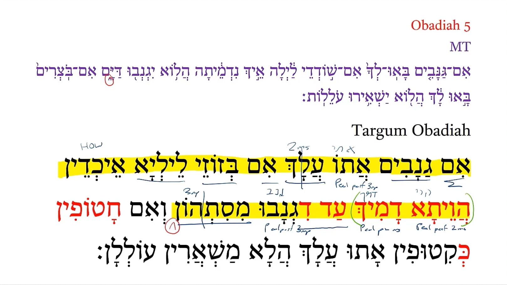 TOb Obadiah 5a