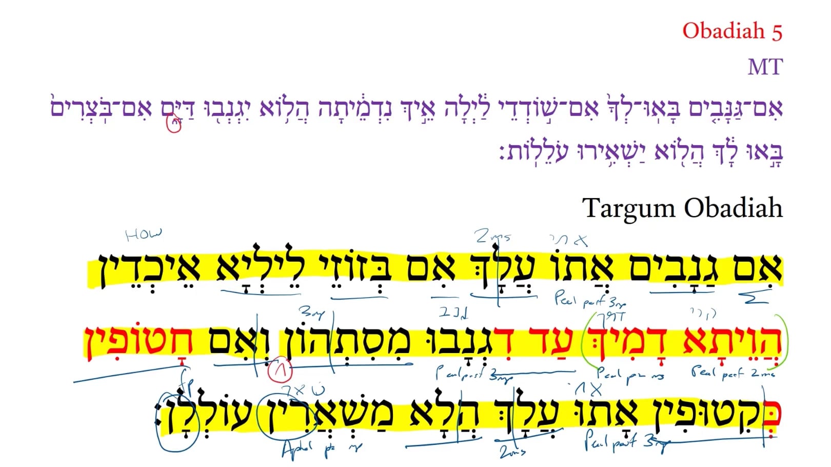 TOb Obadiah 5b